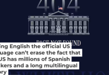 The White House’s Spanish-language page no longer works. Screenshot